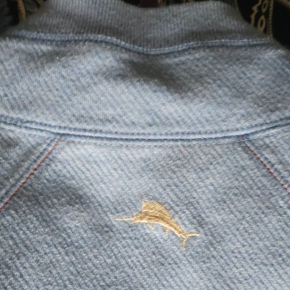 Tommy Bahama Flip Coast Half-Zip Reversible Sweatshirt - Picture 8 of 8